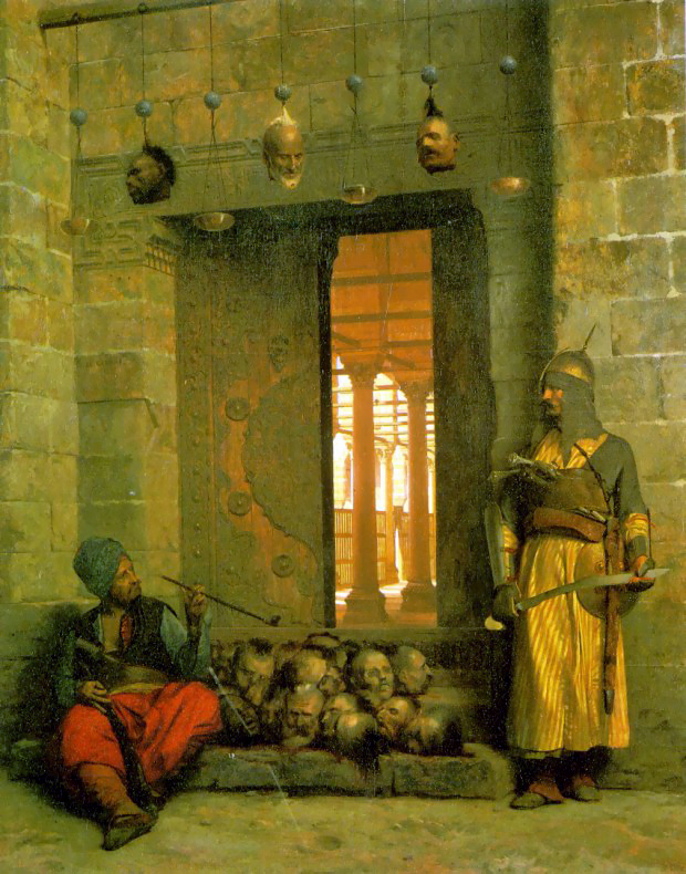 Heads of the Rebel Beys at the Mosque of El Hasanein